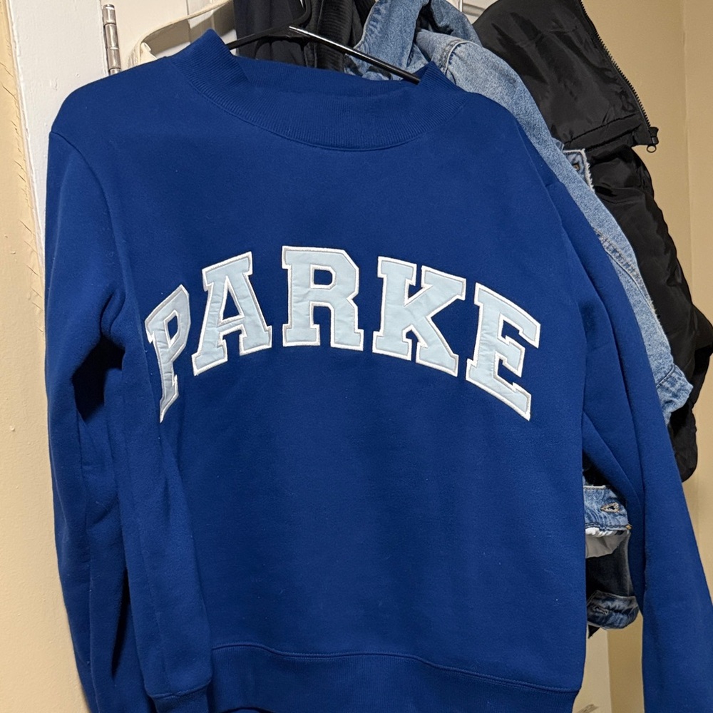 Parke Blue Crew Neck Sweater